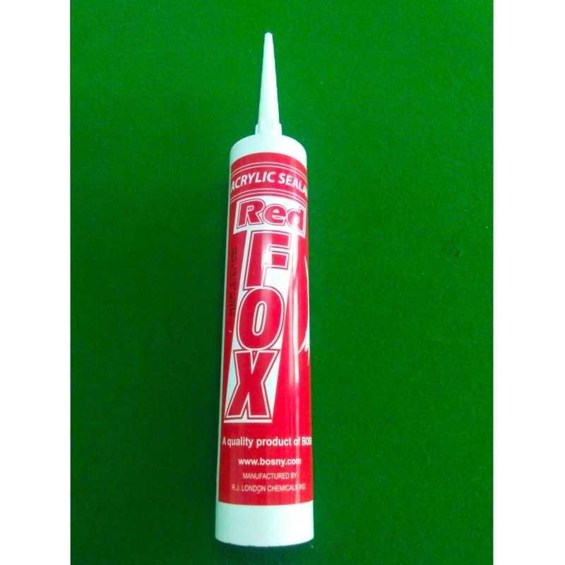 RED FOX กาวอะคริลิค Acrylic Sealant สีขาว ราคาต่อหลอด